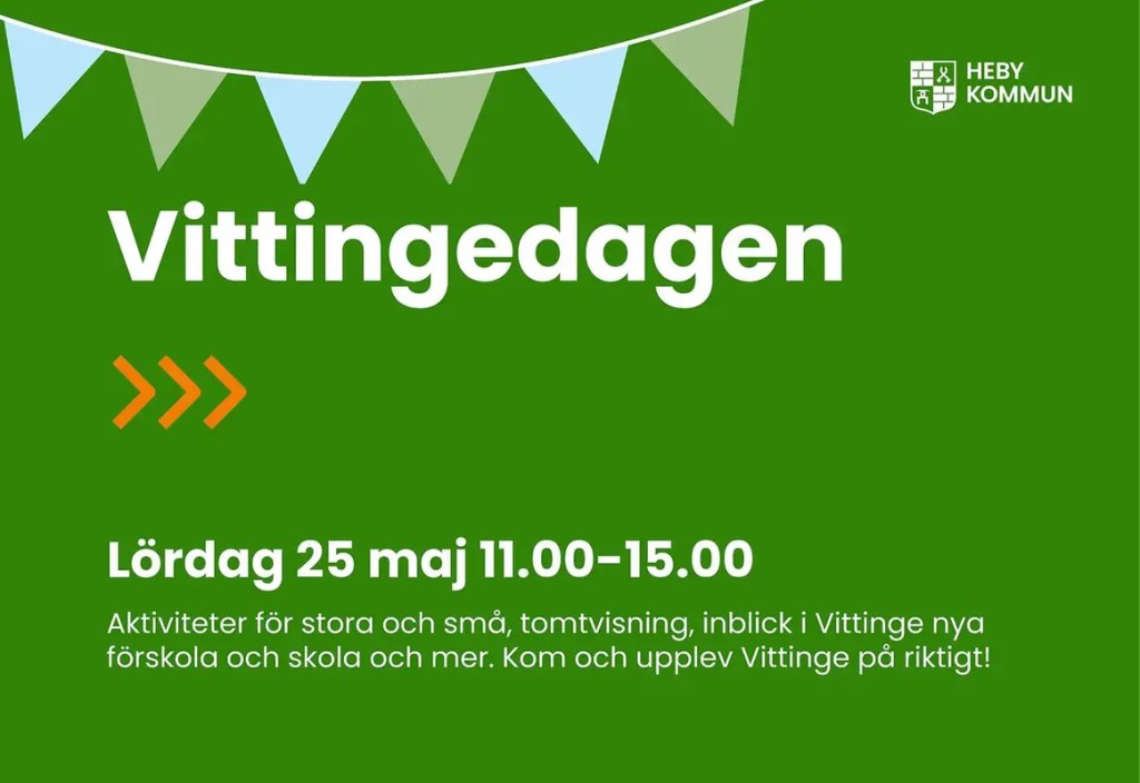 VIK deltar på Vittingedagen den 25&nbsp;maj!